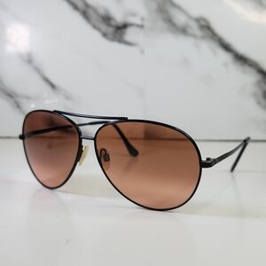 Serengeti Large Aviator 5222 Sunglasses Black Frame Sunglasses with Brown Lenses